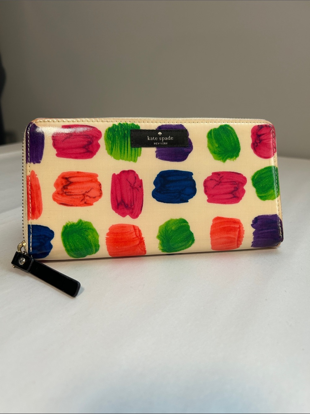 Kate Spade Paint Stroke Zip Around Wallet